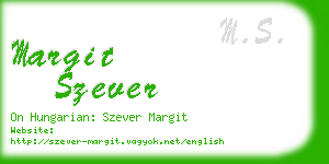 margit szever business card